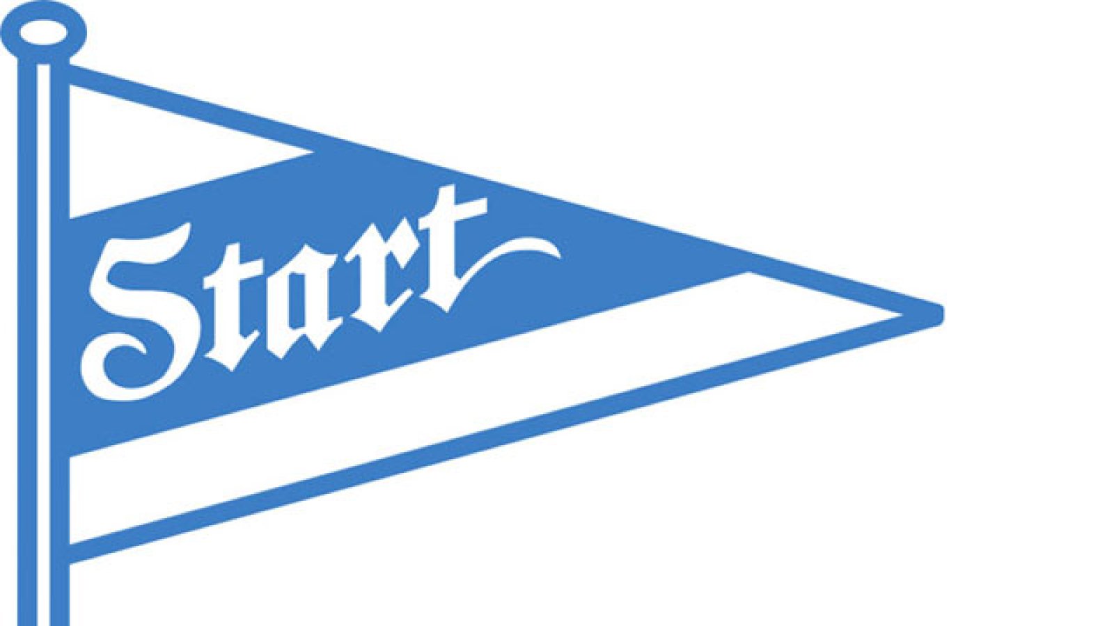 IK Start logo blå-hvit