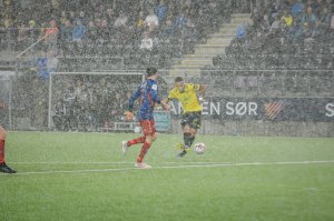 Vi vinner i sol, og vi vinner i regn. Seks seiere og en uavgjort på de siste syv kampene nå. FOTO: Tobias Bjerkholt Svensson