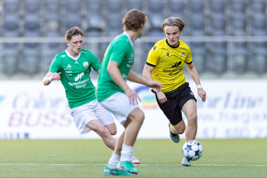 Det er mulig å oppnå 0-5 stjerner i akademiklassifiseringen. IK Start har i 2025 fått tre stjerner. Foto: Daniel Haus.