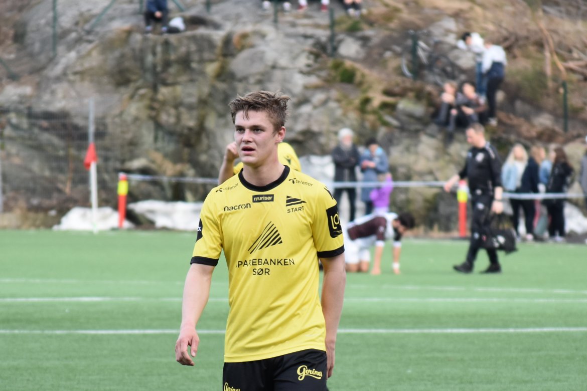 Mathias Bringaker scoret kampens første mål allerede etter to minutter.