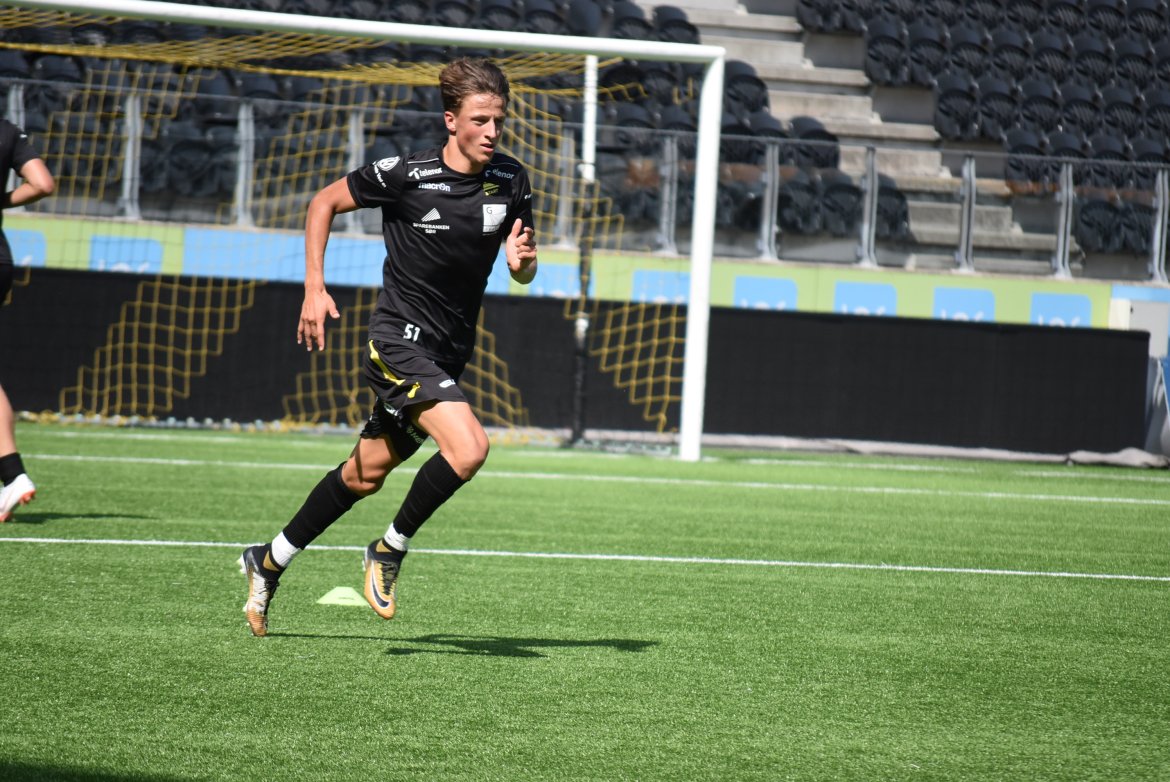 Sander Sjøkvist fra Start 2 var også med på økta.