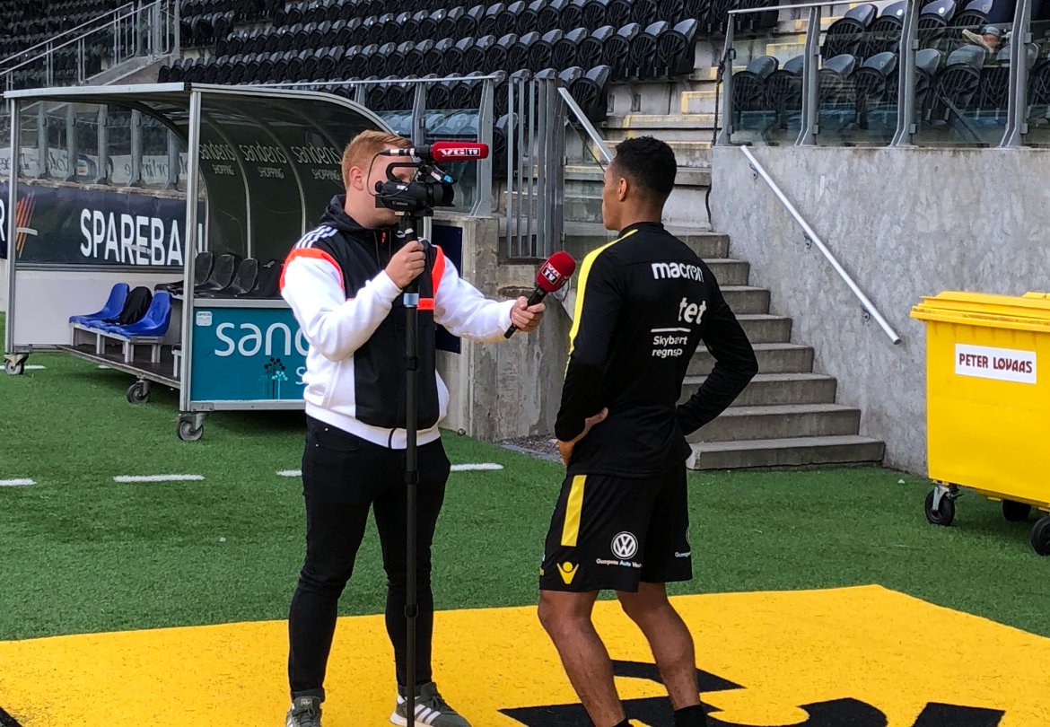 VG TV var på plass, blant annet for å intervjue Kevin Kabran.
