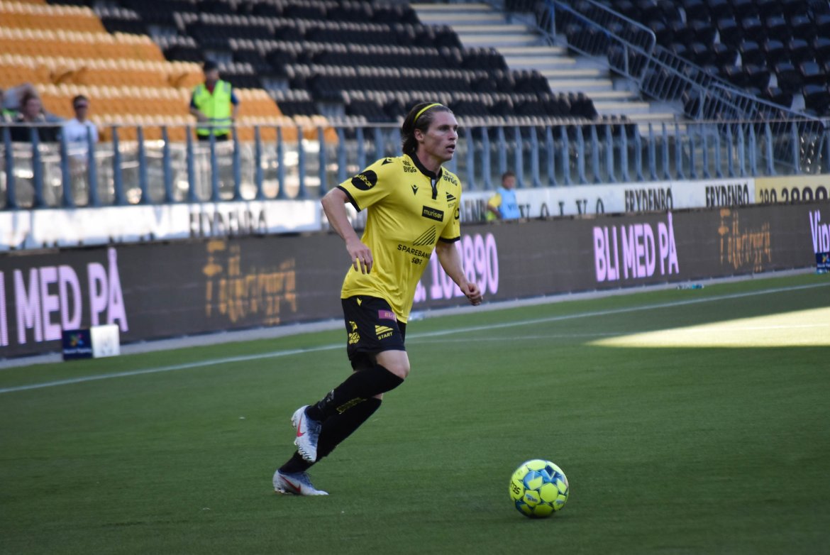 Kasper Skaanes i angrep Foto: Kristian Øverland