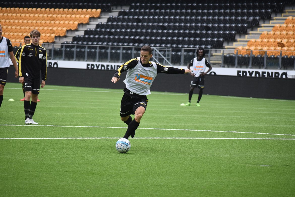 Herolind Shala var tidvis meget god på treningen.