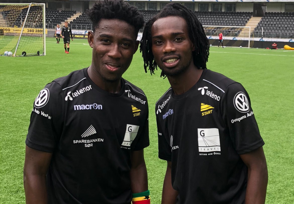 Gutta fra Ghana, Isaac Twum og Ibrahim Arafat Mensah.