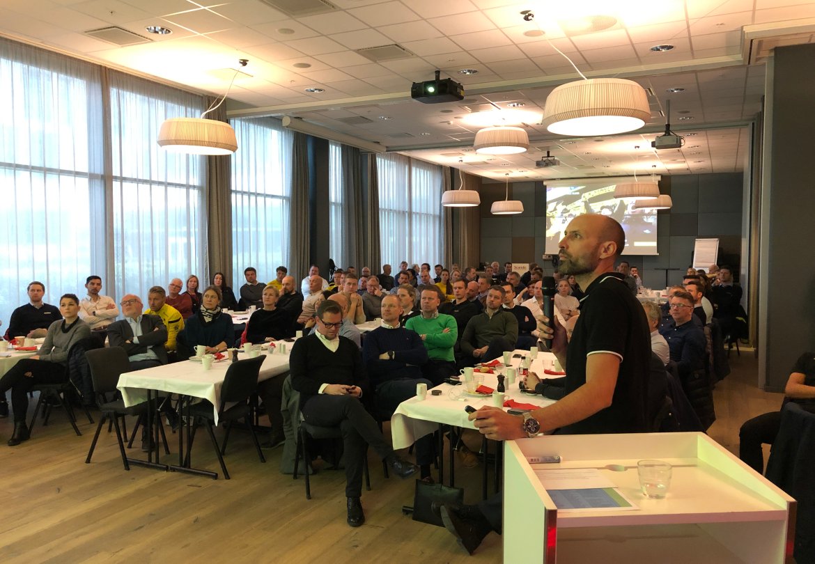 Atle Roar Håland forteller om utviklingsarbeidet i klubben.