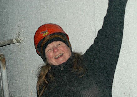 - Aldri vært gjort før. Kristin er nede, glad og lykkelig.