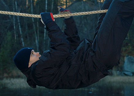 Tom er godt innpakket, og kommer seg greit over