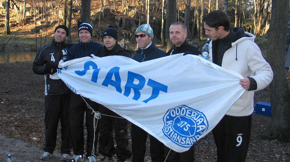 Lagbilde Old boys. Hurtigst gjennom løypa, men ble kun nr 2