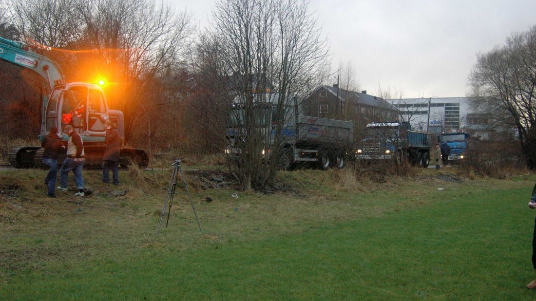 Litt kraftigere gravesaker som hadde ventet på tur.