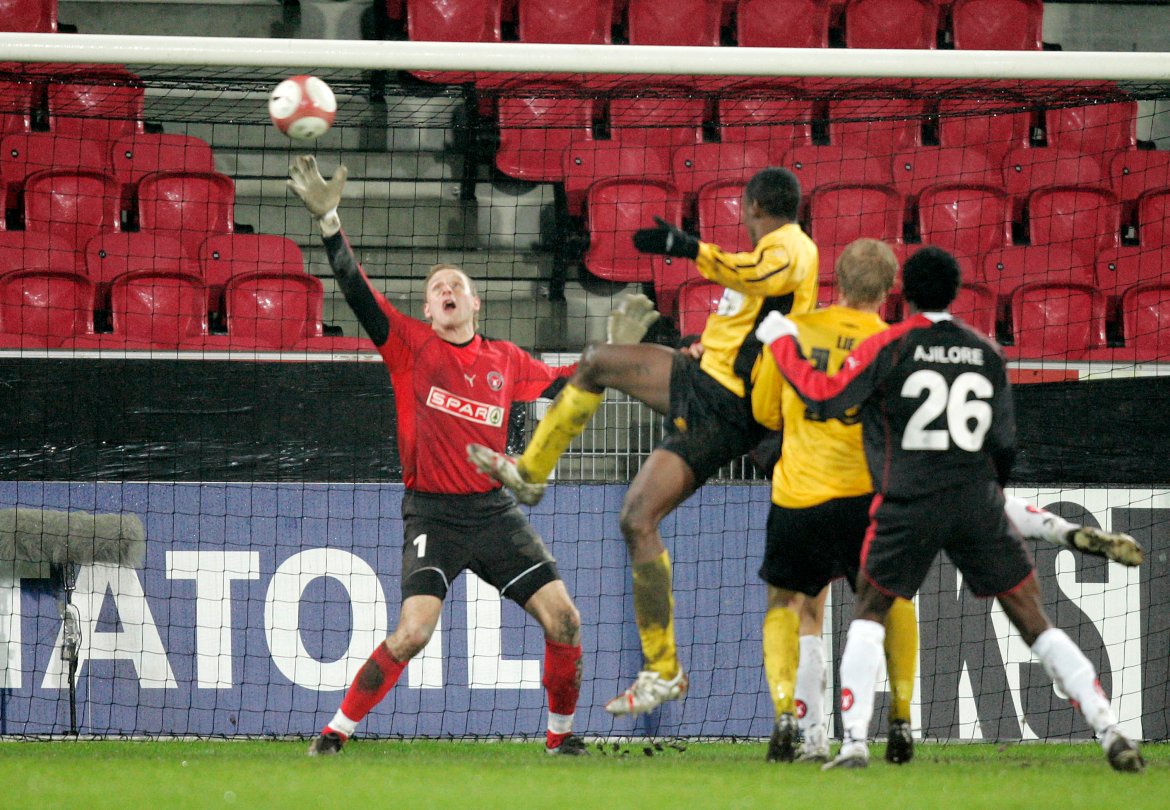 Bala Garba, IK Start, scorer til 1-1. © Royal League - Anders Kjærbye