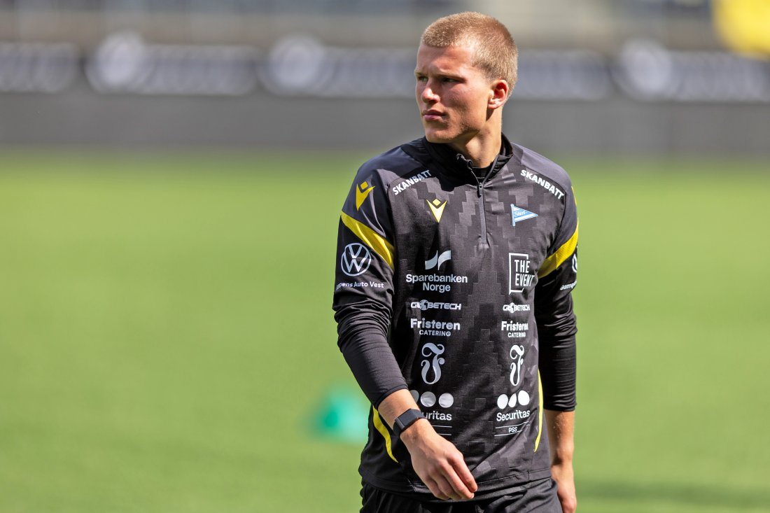 Leander har skrevet under på en forlengelse som gjør han til Start-spiller ut 2028.<br /><br />Foto: Daniel Haus.