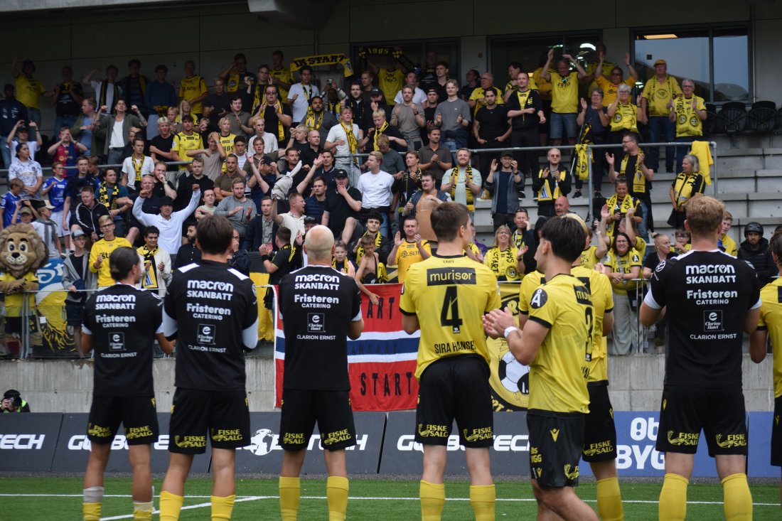 God stemning på Londsia etter 4-0 seieren over Mjøndalen i helgen.