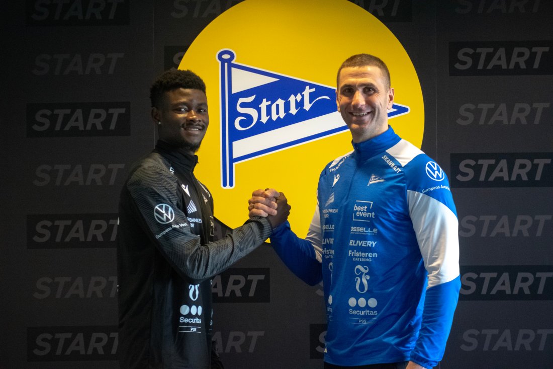 Azar og Stève gleder seg til å jobbe sammen i fremtiden. Avtalen ble fullført kun timer før laget tar imot Fløy på Sparebanken Sør Arena senere i dag.
