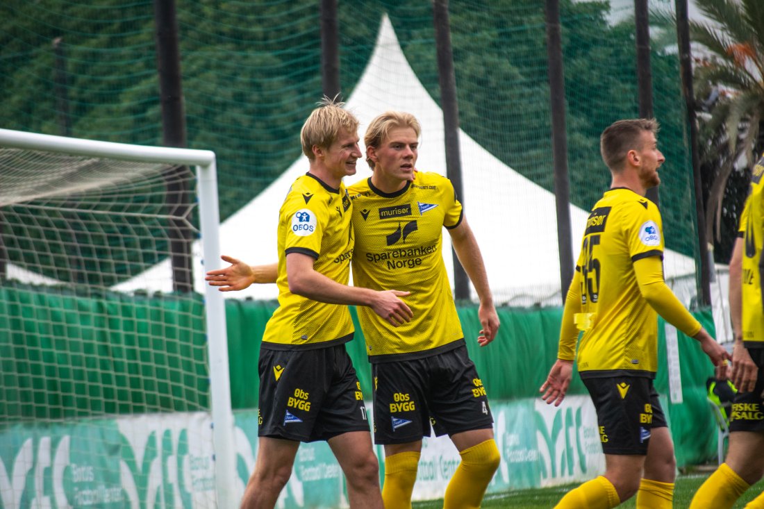 Jesper Cornelius scoret sitt første mål med vimpelen på brystet i Marbella mot Bryne.