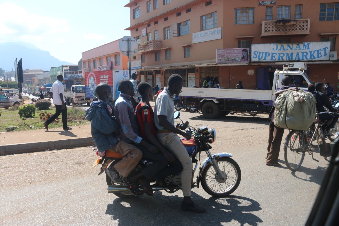 En helt vanlig dag i trafikken.