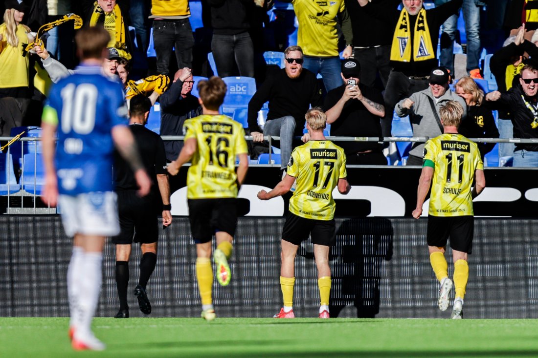 Jesper etter dagens scoring! Foto: Christoffer Andersen / NTB