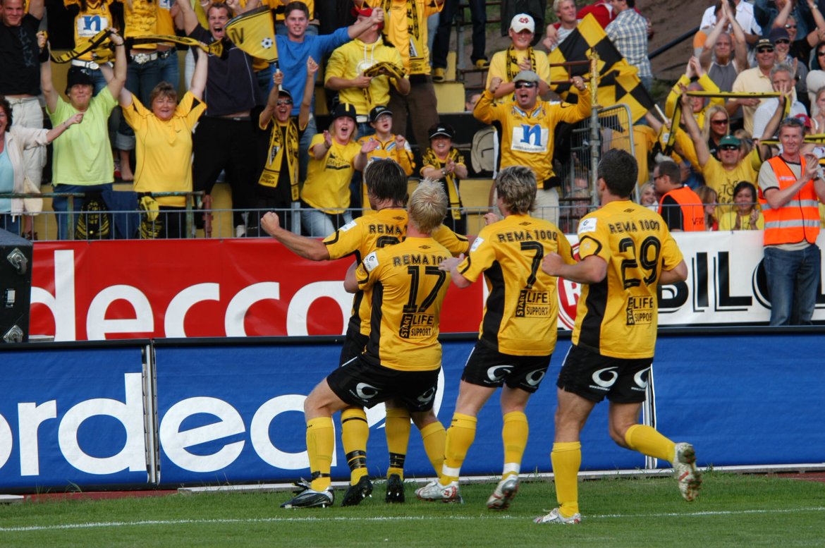 Feiring: Etter åtte minutter har Doffen satt inn 1-0. 