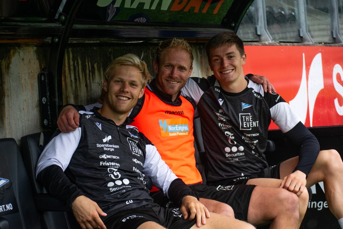 (F.v) Håkon Lorentzen, Sebastian Griesbeck og Sivert Sira Hansen.