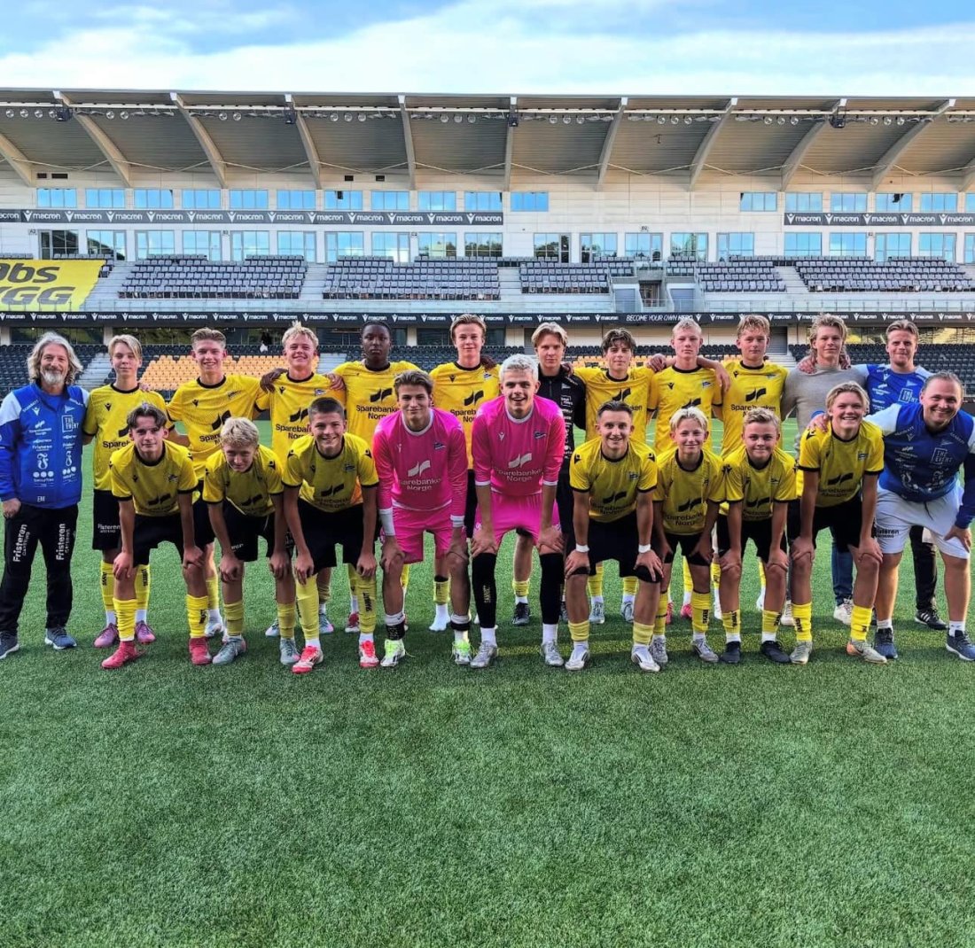 En fornøyd gjeng etter seier mot Odd på hjemmebane!