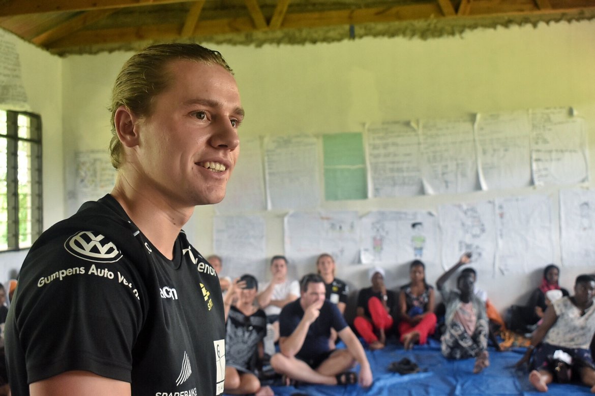 Mikael på besøk hos BONGA-gruppen.