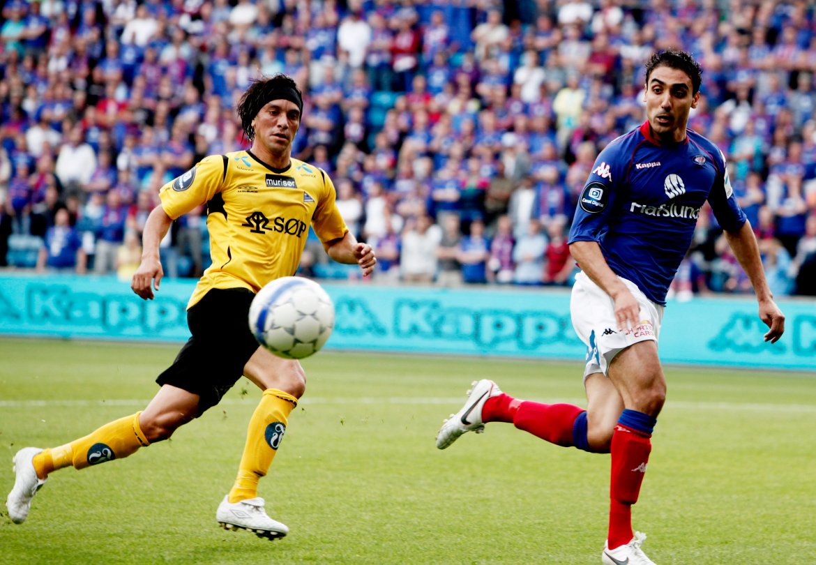 To av de største profilene i norsk fotball for ti år siden: Christian Bolanos og Mohammed Abdellaoue.