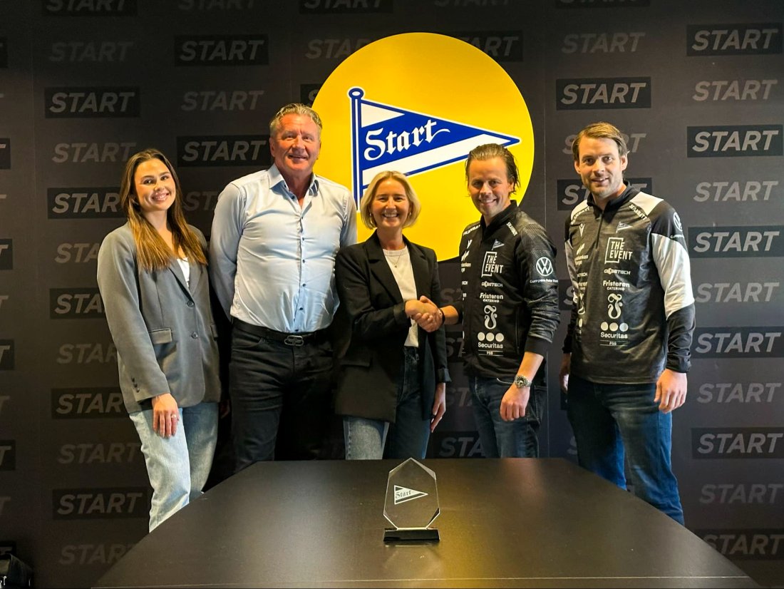 (F.v) Frida Mathisen, Markedssjef Unifon, Thore Berthelsen, Adm dir/CEO Unifon, Tonje Bjoraa, Regionsjef Unifon, Kristian Westgaard, salgs- og markedssjef IK Start og Espen Børufsen, leder samfunnsansvar IK Start