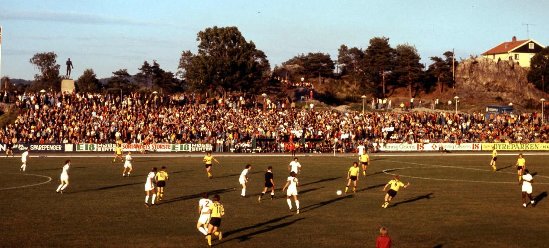 Start-West-Ham 1. august 1974, 0-1 (Foto: Vestagdermuseet)