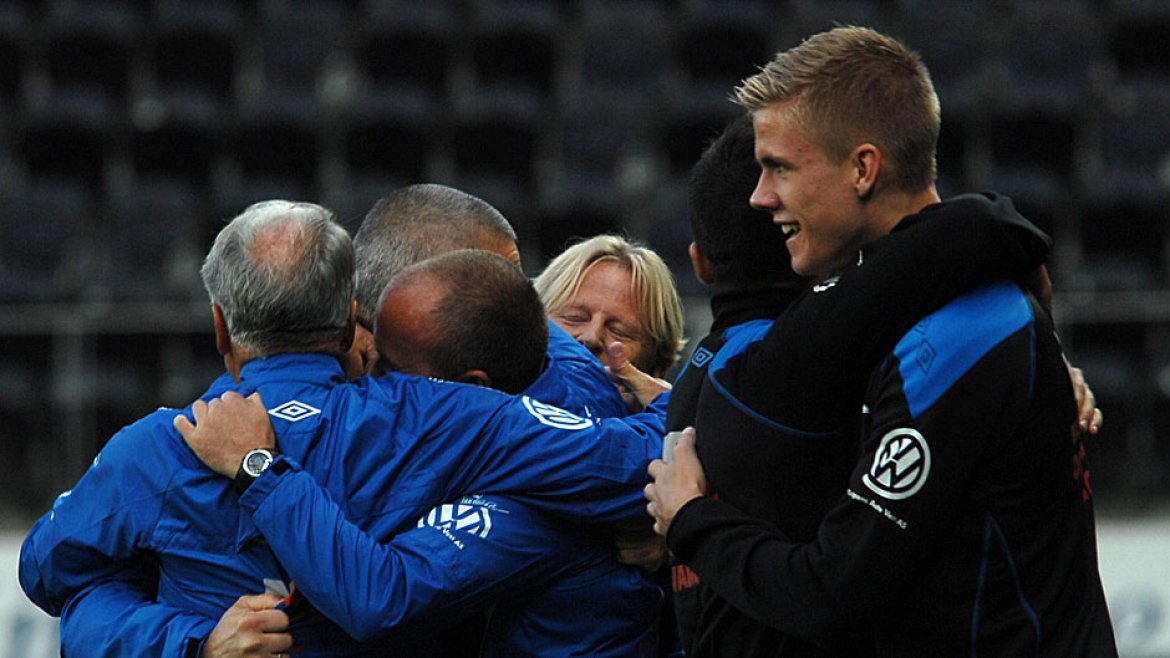 Start-Sogndal Jubel på benken