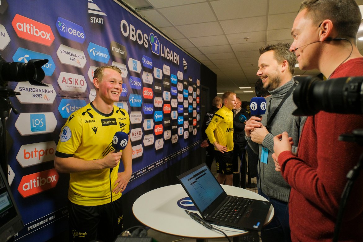 Kristian Strømland Lien fikk sine første minutter i OBOS-ligaen.