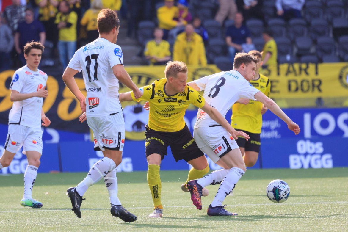 Eirik Schulze jobbet hardt gjennom hele kampen mot Sogndal
Foto: Tor Erik Schrøder