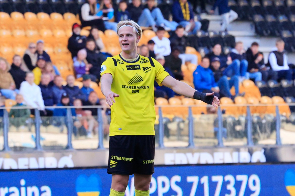 Jonatan Braut Brunes gikk målløs av banen mot Raufoss. Foto: Tor Erik Schrøder